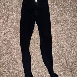 Lululemon Black High-Waisted Leggings, Size 2, 28 inch
